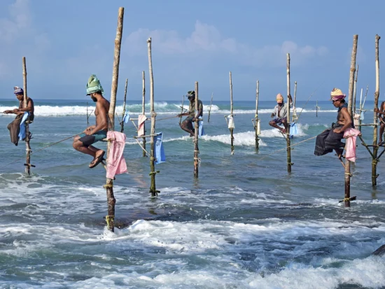 Galle to Udawalawe Traditional Stilt Fishermen Galle