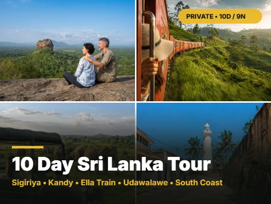 10 day Sri Lanka tour package through Sigiriya, Ella and Udawalawe